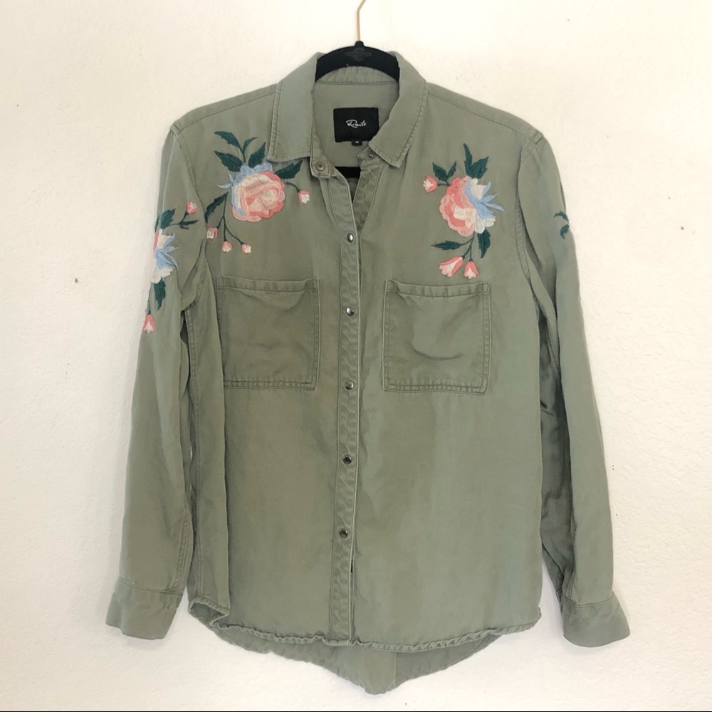 Rails Embroidered Button Down - image 2